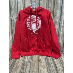 Mens Crooks & Castles Greco Medusa Red Logo Hoodie Sweatshirt XL